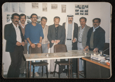 موسى سند برفقة اعضاء الهيئة الإدارية لجمعية أرطاس الخيرية