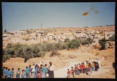 Students Participating in a Summer Camp on a Trip to Wadi Fukin
