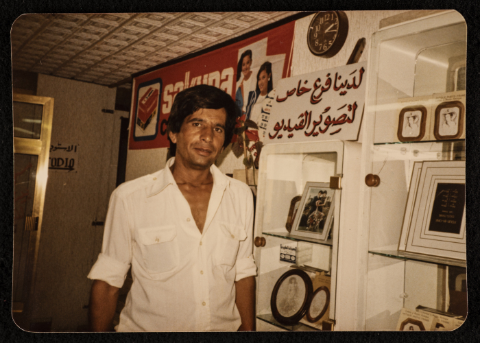 Musa Sanad at a Studio in Bethlehem.