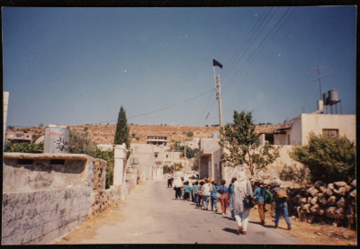 Students Participating in a Summer Camp on a Trip to Wadi Fukin
