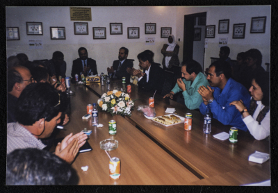 Musa Sanad in a Meeting at Artas Folklore Centre 