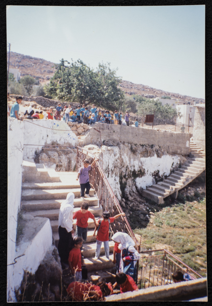 Students Participating in a Summer Camp on a Trip to Wadi Fukin

