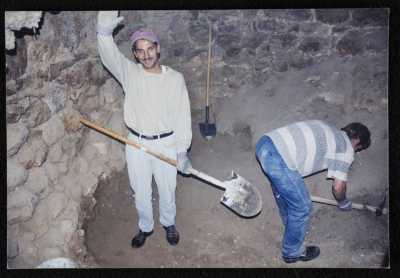 Issa Khalil Sanad during the Renovation of the Artas Folklore Centre
