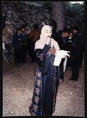 Samaher ar-Rumy, the Artas Lettuce Festival Compère 