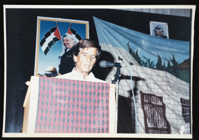 Musa Sanad Delivers a Speech at the Women Union in Bethlehem 
