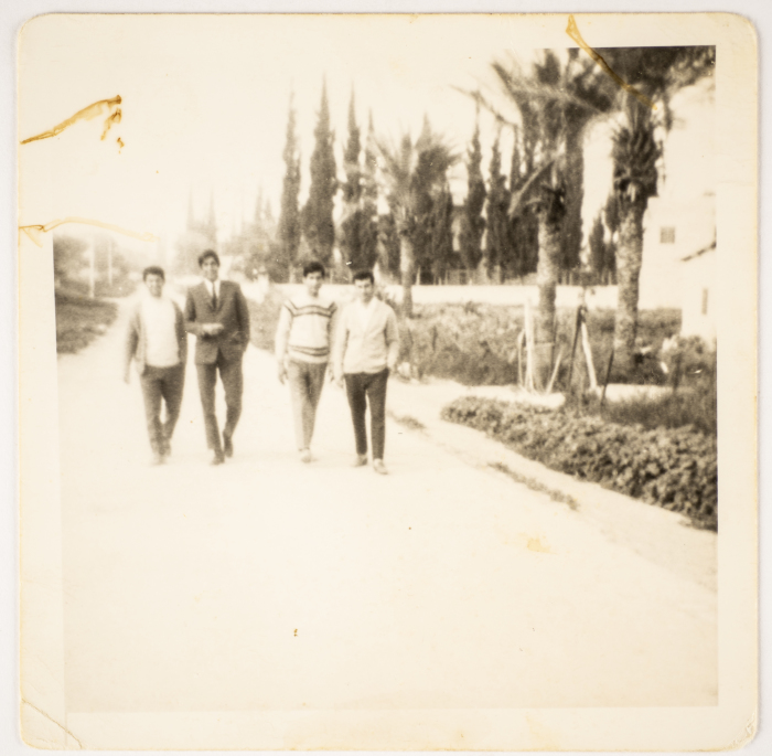 Musa Sanad with his Students 