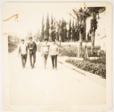 Musa Sanad with his Students 