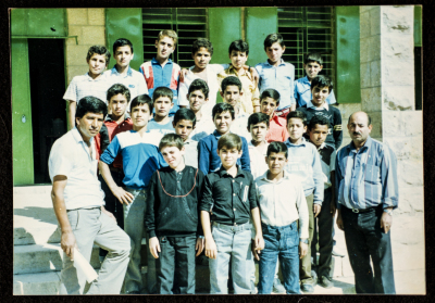 Musa Sanad with His Students of Artas Boys