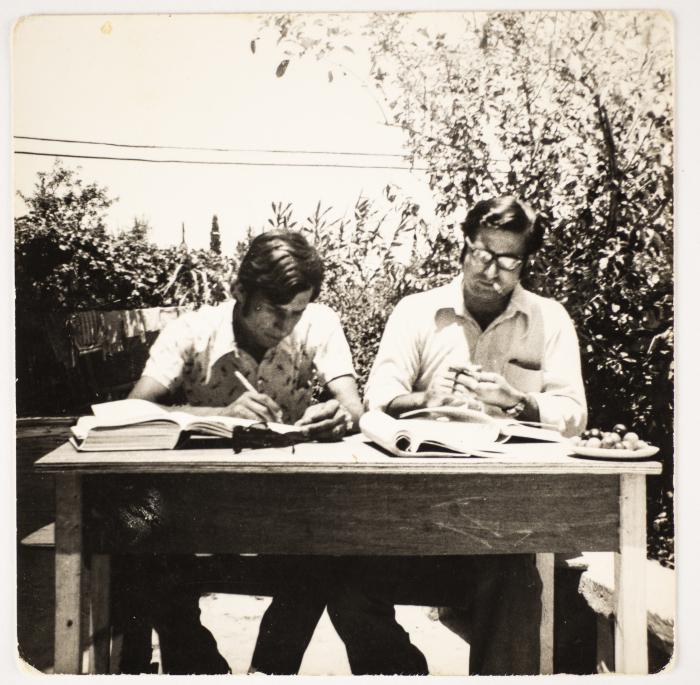 Musa Sanad with his Friend Walid an-Natsheh 