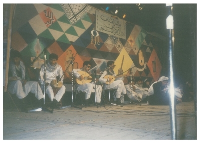 Singing during a Dabkah show at Jerusalem Folklore Conference