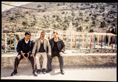 Musa Sanad with His Friends in Artas Village