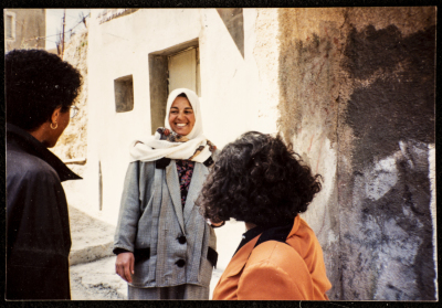 Musa Sanad with Maha Freihat and Ghada Rabah