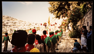 Terra Sancta Scouts Troop on the Feast Day of Mary in Hortus Conclusus