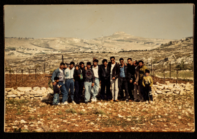 Musa Sanad with a Group of Men from Artas Village