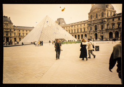Musa Sanad at the Louvre Museum 