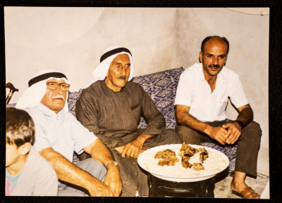 Azmy Sanad, Khalil Audeh, and Mohammad Isa Sanad from Artas Village