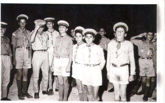 Members of Sareyyet Ramallah-First Ramallah Scout Group.