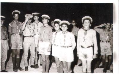Members of Sareyyet Ramallah-First Ramallah Scout Group.