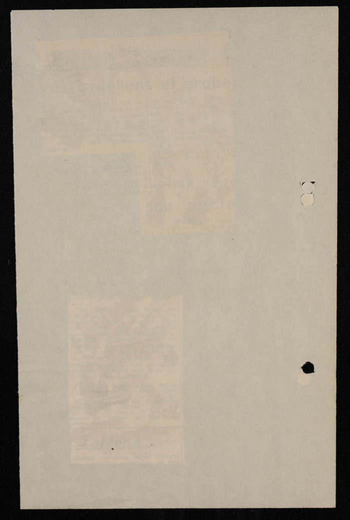 A Newspaper Clipping, 