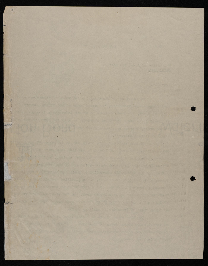 A Letter to the Jerusalem Post Editor, August 1957