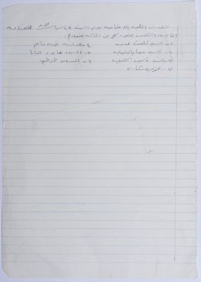 The Names of Members Assembled by the Social Committee 
