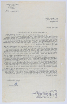A Letter by Elyas Kusa to the Editor of the Jerusalem Post, August 1957