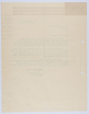 "تصريح لزيارة مرج الكروم"، رسالة من محرر صحيفة جيروسالم بوست إلى إلياس كوسا، آذار 1960