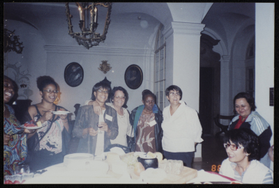 Samya Bamyeh with Other Women on a Business Trip 
