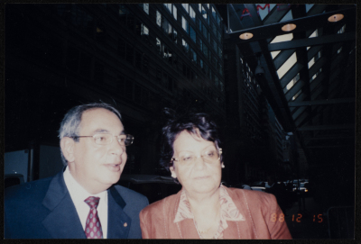 A Photograph of "Samya Bamya with Afif Ṣafya", 2003