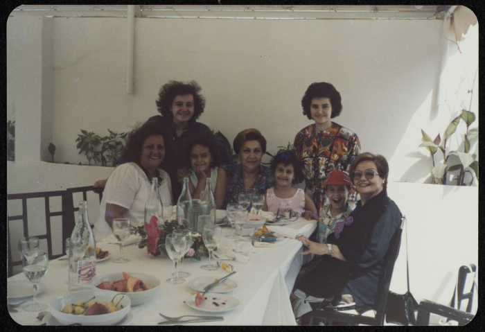 Samya Bamya with Her Mother Najat al-Jazaʾiry and Najlaʾ Yasin in Tunisia 
