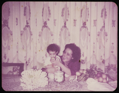 A Photograph of "Samya Bamya with Her Daughter Rana", 1982