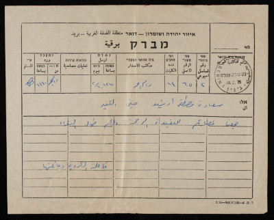 A Telegram of Sympathy to Saʿadeh Irshid Upon his Mother