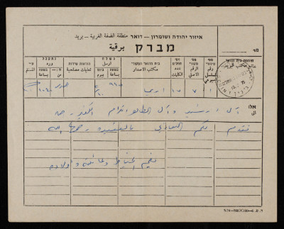 A Telegram of Sympathy to Saʿadeh Irshid Upon his Mother