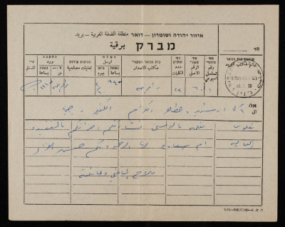 A Telegram of Sympathy to Saʿadeh Irshid Upon his Mother
