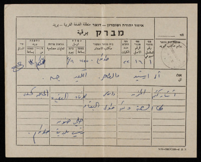 A Telegram of Sympathy to Saʿadeh Irshid Upon his Mother