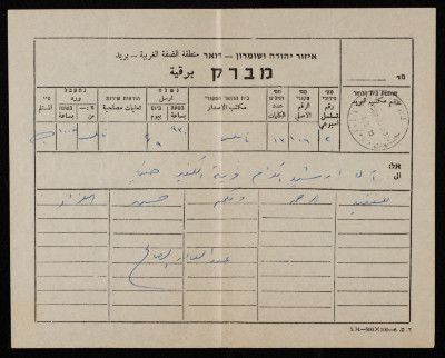 A Telegram of Sympathy to Saʿadeh Irshid Upon his Mother