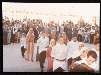 Hannouneh Troupe Performing in the Yard of the Arab Model Schools in Amman
