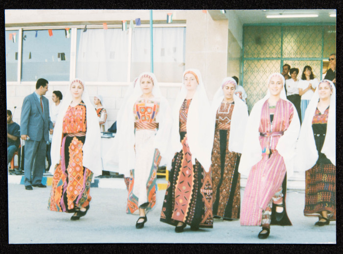 Hannouneh Troupe Performing in the Yard of the Arab Model Schools in Amman
