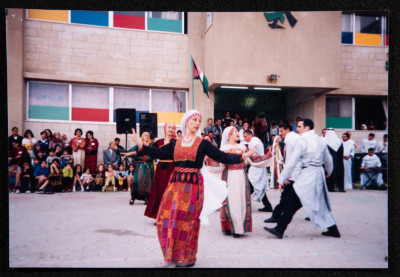 Hannouneh Troupe Performing in the Yard of the Arab Model Schools in Amman
