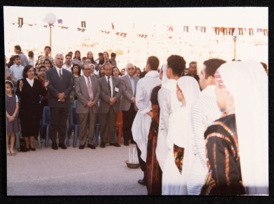 Hannouneh Troupe Performing in the Yard of the Arab Model Schools in Amman
