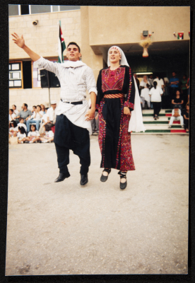 Hannouneh Troupe Performing in the Yard of the Arab Model Schools in Amman
