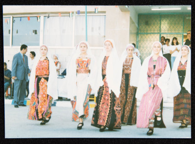 Hannouneh Troupe Performing in the Yard of the Arab Model Schools in Amman
