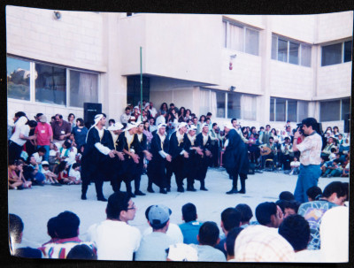 Hannouneh Troupe Performing in the Yard of the Arab Model Schools in Amman
