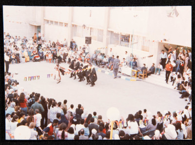Hannouneh Troupe Performing in the Yard of the Arab Model Schools in Amman
