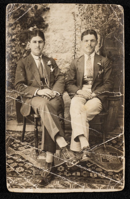 A Photograph of Adel Aweidah and His Colleague 