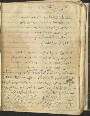 A document Detailing Palestinian Scales and Prices 