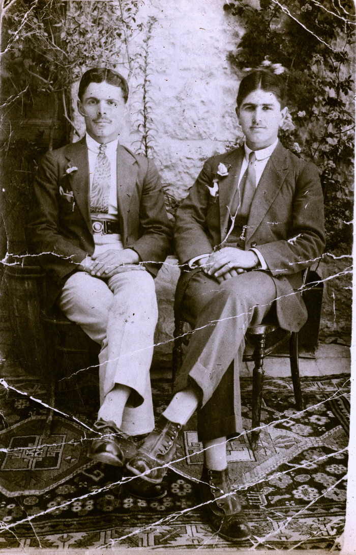 Photograph of Adel Aweidah with a Colleague, 1920-39
