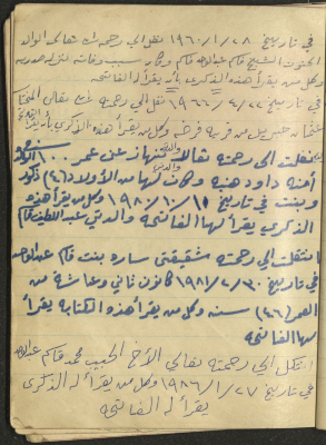 A Document Tracking the Death of People in Farkha 