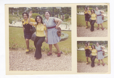 A Photograph of Haifa Irshaid with Work Colleagues at the PRCS 