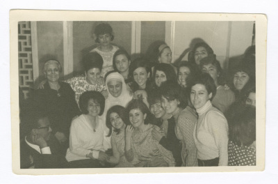 A Photograph of Haifa Irshaid and the Islamic Female Students House with its Headmistress Mufidah Abder-Rahman
